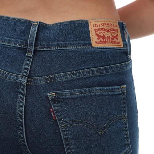 Levis Womens/Ladies 311 Leather Patch Slit Hem Shaping Skinny Jeans