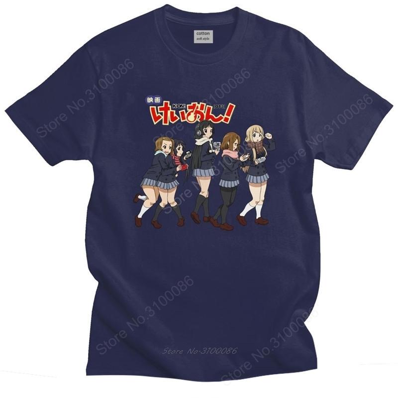 

Крутая футболка K-ON с коротким рукавом, хлопковая футболка с круглым вырезом, графическая футболка, японское аниме, манга, продолжай петь песни, футболка, мерч 4XL