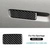 Real Soft Carbon Fiber Sticker For Kia Sportage NQ5 2022 2023 2024 2025 LHD RHD Car Passenger Storage Box Switch Interior Trim