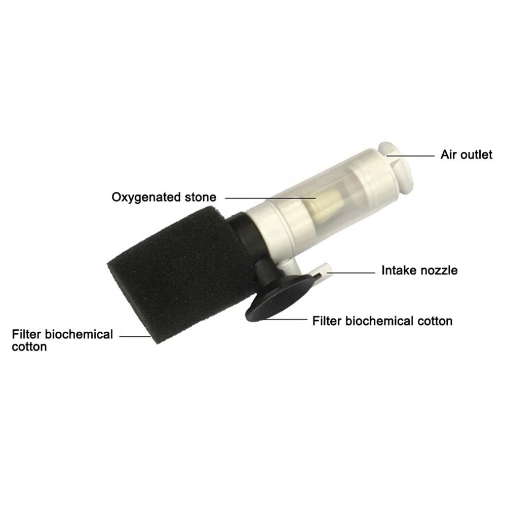 Silent Mini Water Pneumatic Filter for Fish Bowl Aquarium
