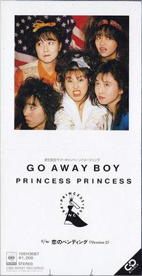 CD PRINCESS PRINCESS, KANAKO NAKAYAMA; - GO AWAY BOY 10EH3067 CBS/Sony 1988 Japan Rock Used