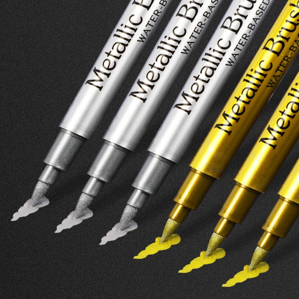 Long-lasting Metallic Marker Pens Not Fade Resin Mold Pen Paint Marker Pens Drawing Marking