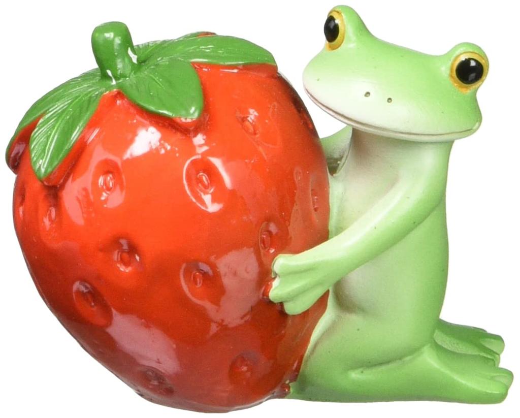 Daikai Copo Strawberry and x 3 x Green Frog, 4.5 3.6 cm, 73747,