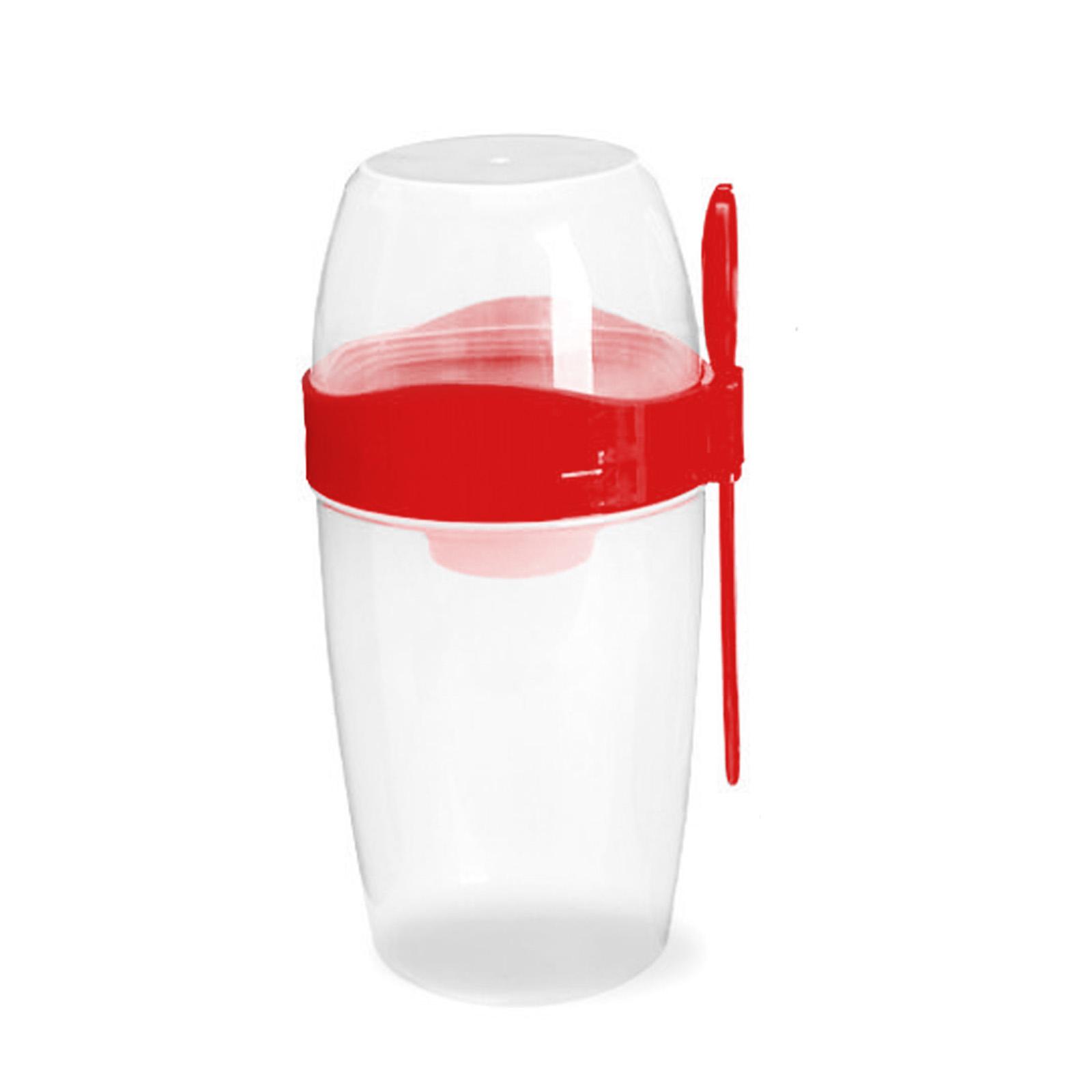 

Double Breakfast Cup Oatmeal Cup with Lid Poons Forks for Business People