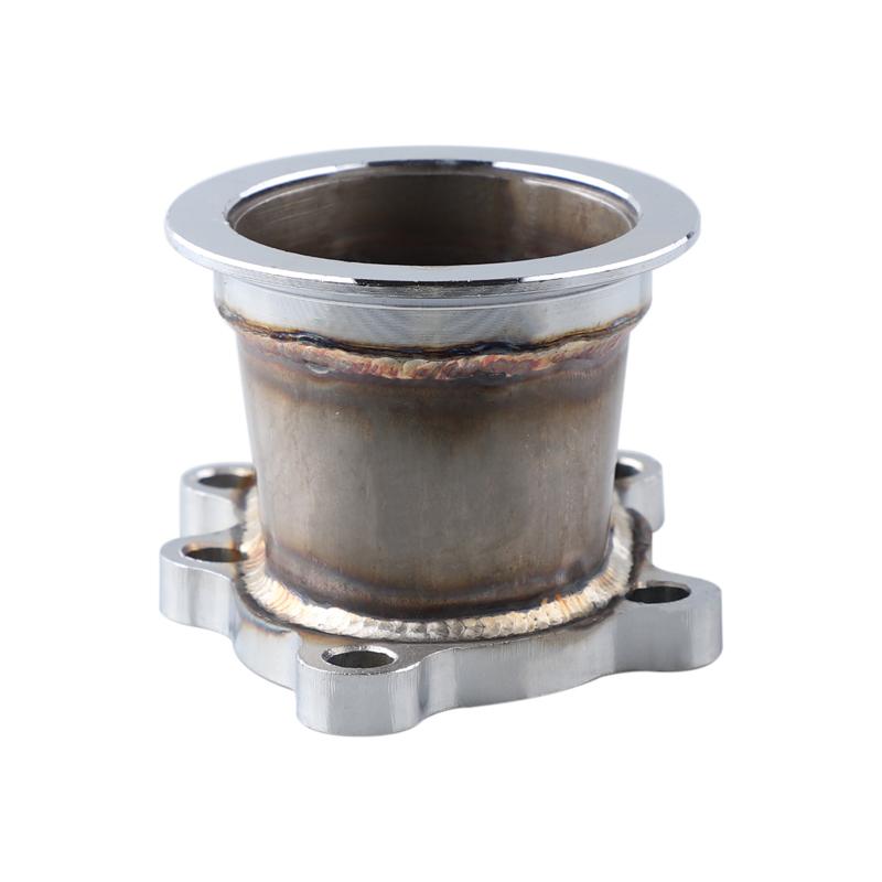 Stainless Steel Turbocharger Turbo Down Pipe 5 Bolt To 2.5"/ 63mm V Band Flange Adapter For GT25 GT28 T25 T28