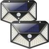 Solar Light - LARGEIGHT - Pack of 2 - 100 LEDs - 1200 mAh - Motion Sensor