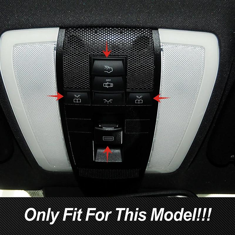 Car Roof Sunroof Reading Light Buttons Stickers Decoration For Mercedes Benz GLK C E Class X204 W204 W212 Dome Lamp Cover Trim