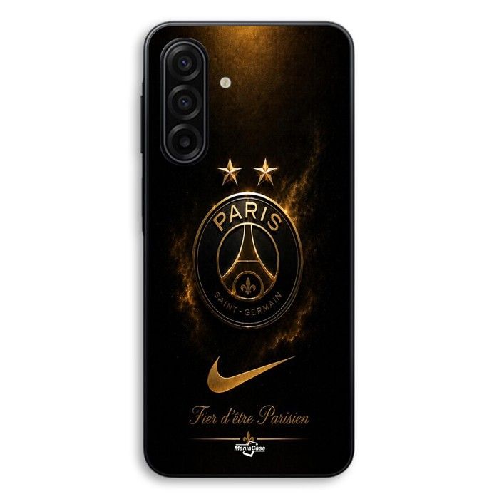 Hülle Für Samsung Galaxy A57 PSG Doppelmeister und stolz, schwarz und golden Maniacase schwarz