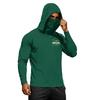 Men's Summer Hawaiian Print Quick Dry Long Sleeve T Shirt UPF50+ Sun Protection Hooded Fitness Outdoor Sports Shirt