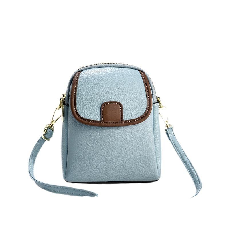 New Bag Small Square Bag Splicing Atmosphere Contrast Color Simple Macaron Color Trend Everything Shoulder Bag Handbag