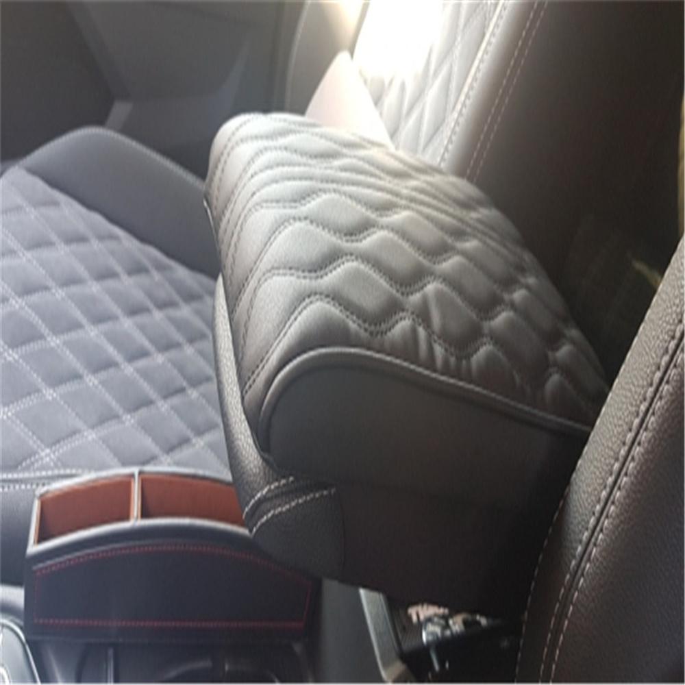 Car Armrest Pad Cover Universal Center Console Wave Pattern Auto Seat Armrests Box Protection Cushion Hand Supports
