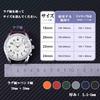 [WOCCI] Fluororubber Watch Band 20mm Silicone Watch Strap Luxury Watch Rubber Strap Quick Release Black/Silver Buckle