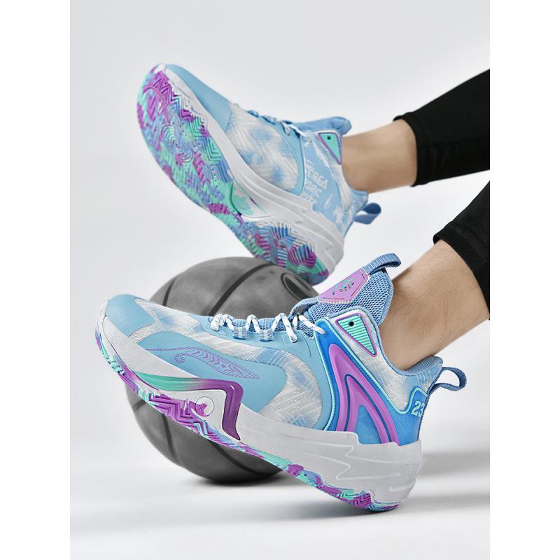Spring 2025 New Mesh Breathable Sneakers Non-slip Student Competition Sneakers Mandarin Duck Basketball Shoes Men's 2025