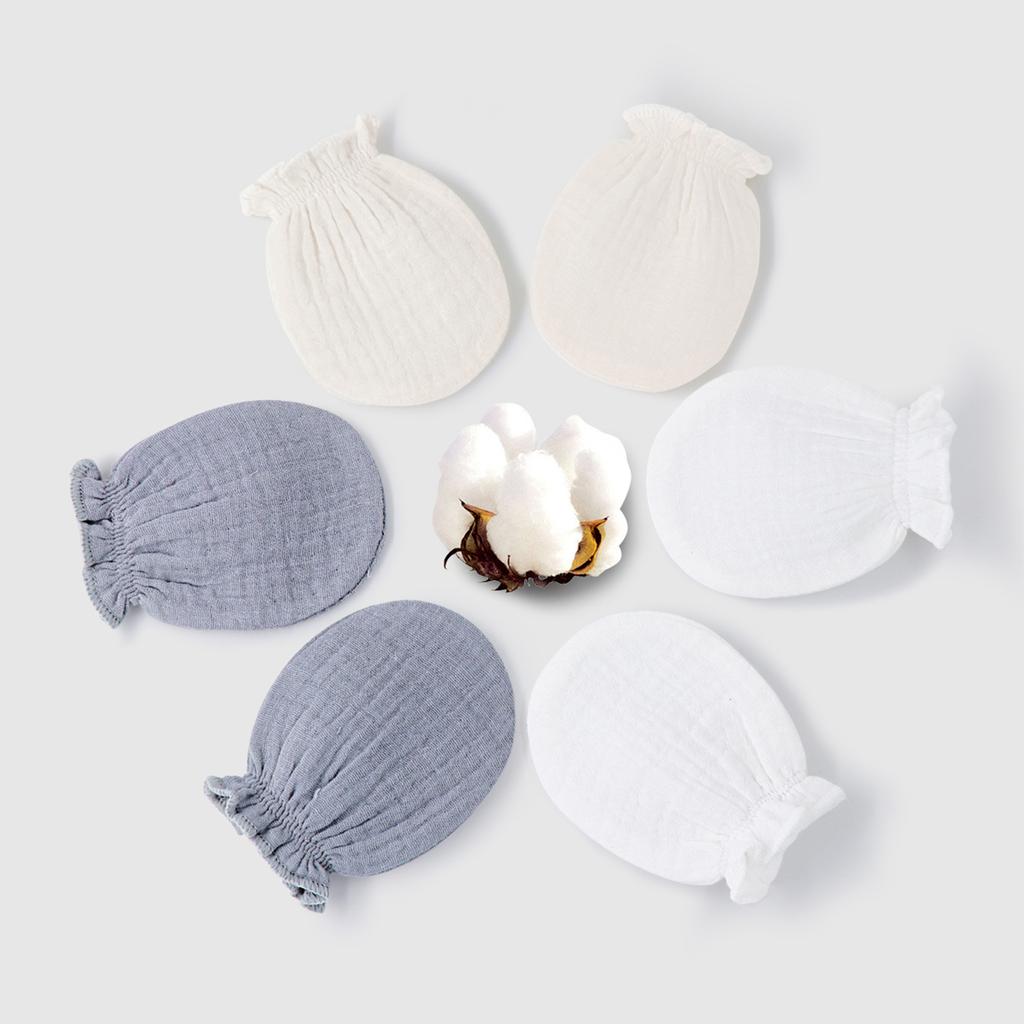Cotton Gloves Breathable Gloves for Boys Girls 0-12 Months Baby Mittens Newborns Hand Mittens Toddler No Scratch Mitts
