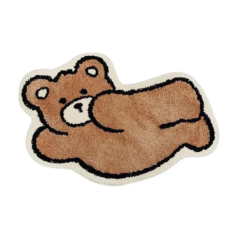 

Милый коврик для спальни, мягкий ковер для гостиной, нескользящий коврик для ванной комнаты, искусственный кашемировый коврик для входа в ванную, декор комнаты 40X60cm 15.7X23.6in