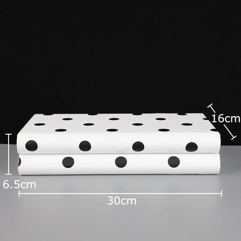 Black and White Polka Dots Decorative Box Leather Jewelry Boxes Dresser Table Desk Decoration Exquisite Jewelry Storage Jar