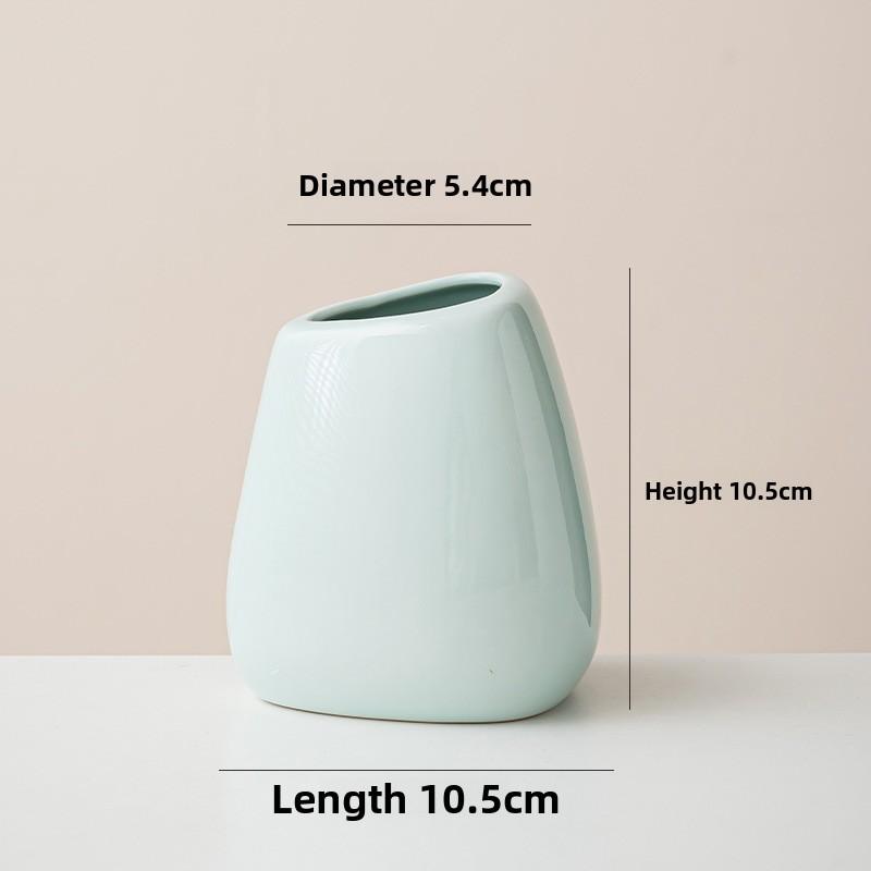 

Ceramic Vase Set Modern White Flower Pot Home Decor Living Room Ornament