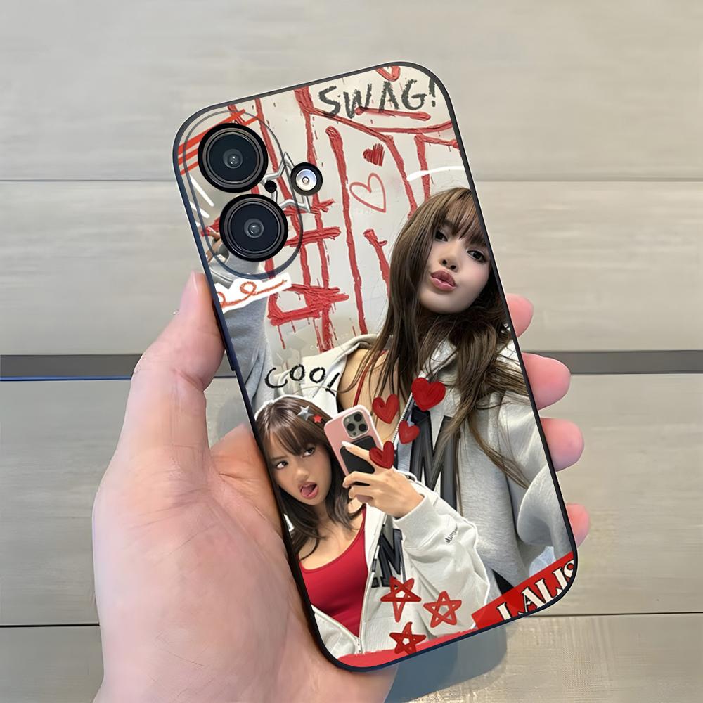 Koreli Kız Grubu L-Lisa Lalisa Telefon Kılıfı Iphone 17 Pro Max 15 16 Pro 14 Plus 13 11 12 Xr X Xs 7 8 SE Plus İçin Arka Kapak