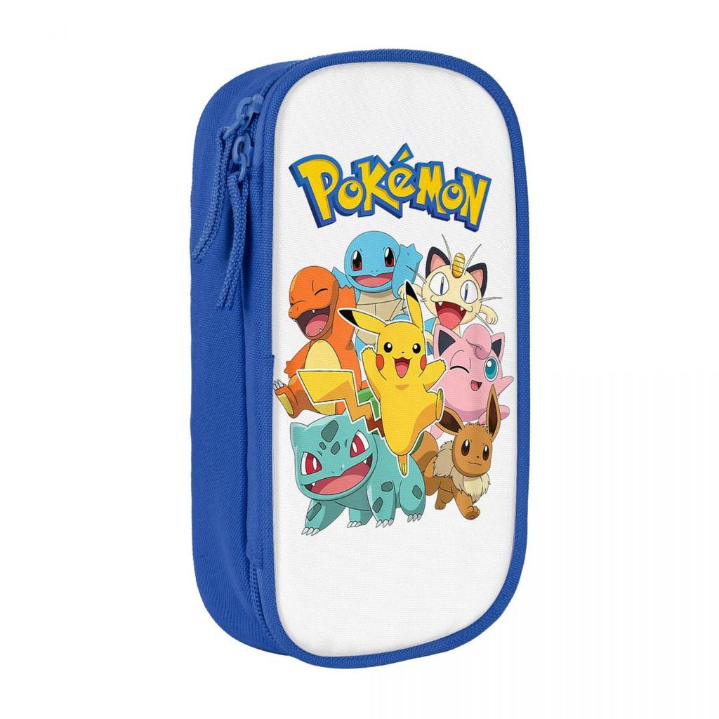 Pokemoned Team Pencil Cases Pen Holder Bag Girl Boy Big Capacity Students School Gifts Pencilcases