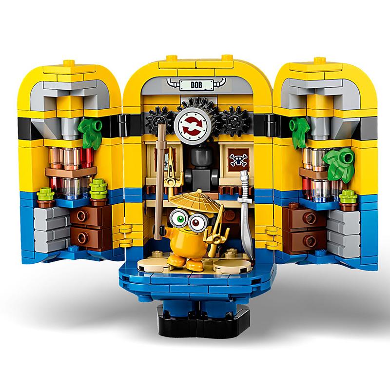 LEGO 75551 Brick-built Minions and their Lair Block Toys