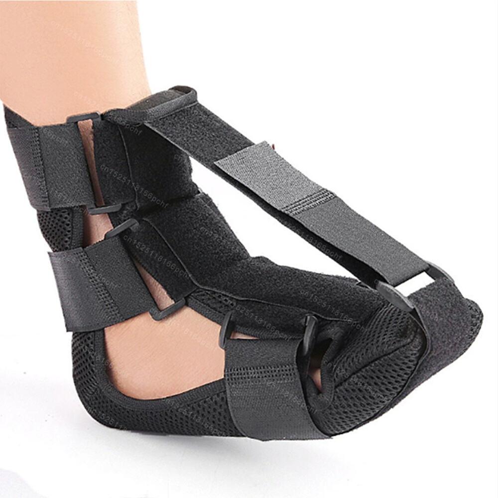 

Ночная шина при подошвенном фасциите, регулируемая губчатая подкладка, поддержка свода голеностопа, растягивающий ботинок, облегчение тендинита, ортез при отвисающей стопе чёрный