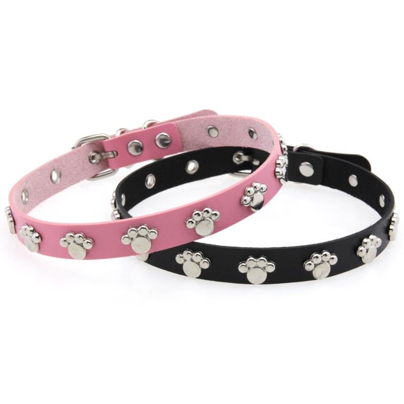 Stylish PU Leather Paws Design Choker Necklace With Metal Hardware For Everyday Wear Party Outfits Costume Accessories