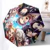 1pc Anime Characters Automatic Opening Folding Umbrella - Portable 3-Fold Design with Iron Frame - Outdoor for Fans, Travelers, Daily Use, Gifts.U007