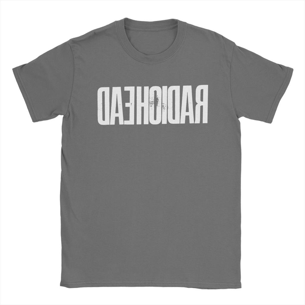 Męski T-shirt Radiohead Bawełniana Odzież Vintage Krótki Rękaw Okrągły Dekolt T-shirty Koszulka dla Dorosłych