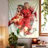 Cr7 Portugal Pattern Tapestry Wall Hanging Boho Aesthetic Wall Blanket For Bedroom Living Room Dorm Home Wall Decor 1012659