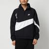 Men's Nike Half Zipper Big Swoosh Jacket Us Edition Black AJ1404-010