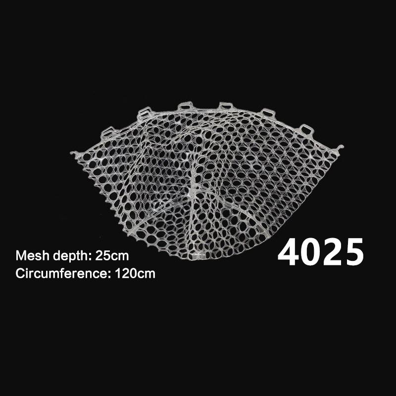 32/40/50Cm Portable Collapsible Fishing Net Wear-Resistant Rubber Mesh Fish Catch Trap Landing Outdoor Multifunctional Dip Net