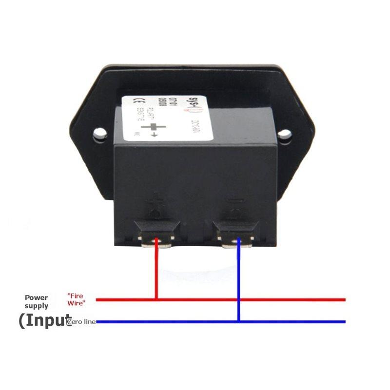 AT19-SYS-1 DC 10V-80V Hour Meter Rectangle Sealed For Engineering Vehicle Generator Meter