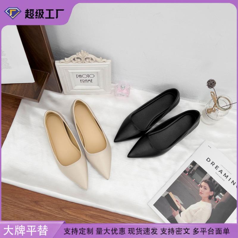 Professional shallow single shoes women's 2025 new versatile inner height-increasing women's shoes summer breathable and comfortable soft-soled casua