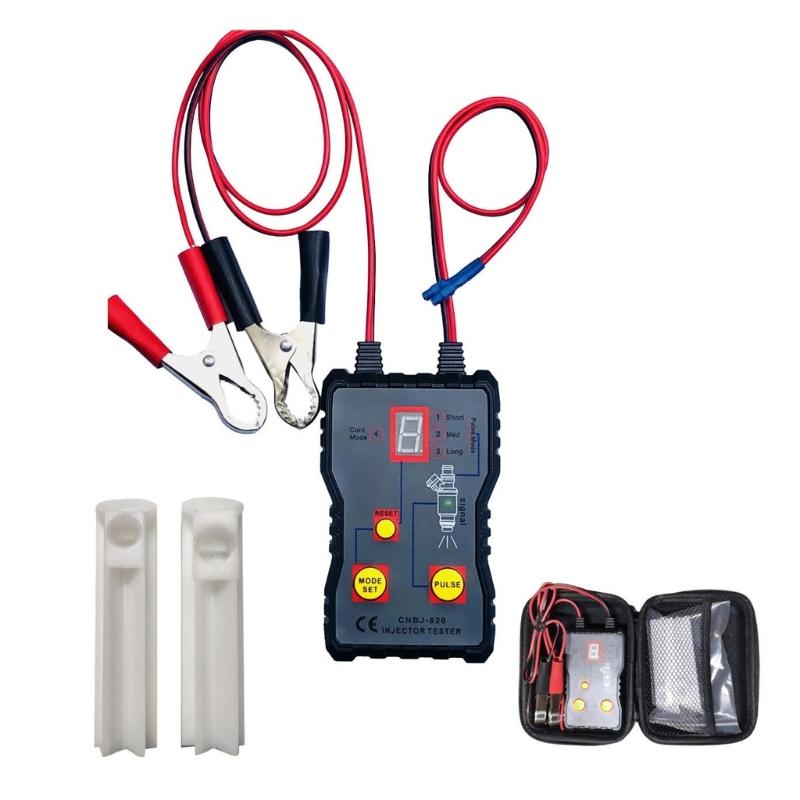 

12В 4 режима импульсов Тестер очиститель масляных форсунок Комплект Инструмент для тестирования масляных форсунок Очистка масла Работает с тестером давления масла 1