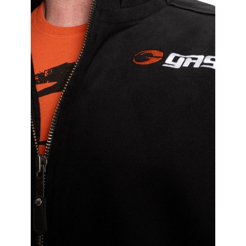 Gp New Orange Large Logo Embroidered Training Thickened Warm Classic European and American Style Fitness Training Hoodie Trendy Jacket