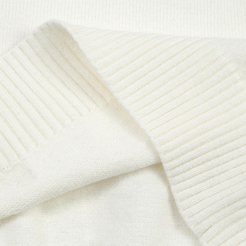 AMI 2025 Herbst und Winter Neu Gold und Silber Großes Herz Alpaka-Wolle Gemischt Weich und Klebrig Gestrickter Partner-Rollkragenpullover