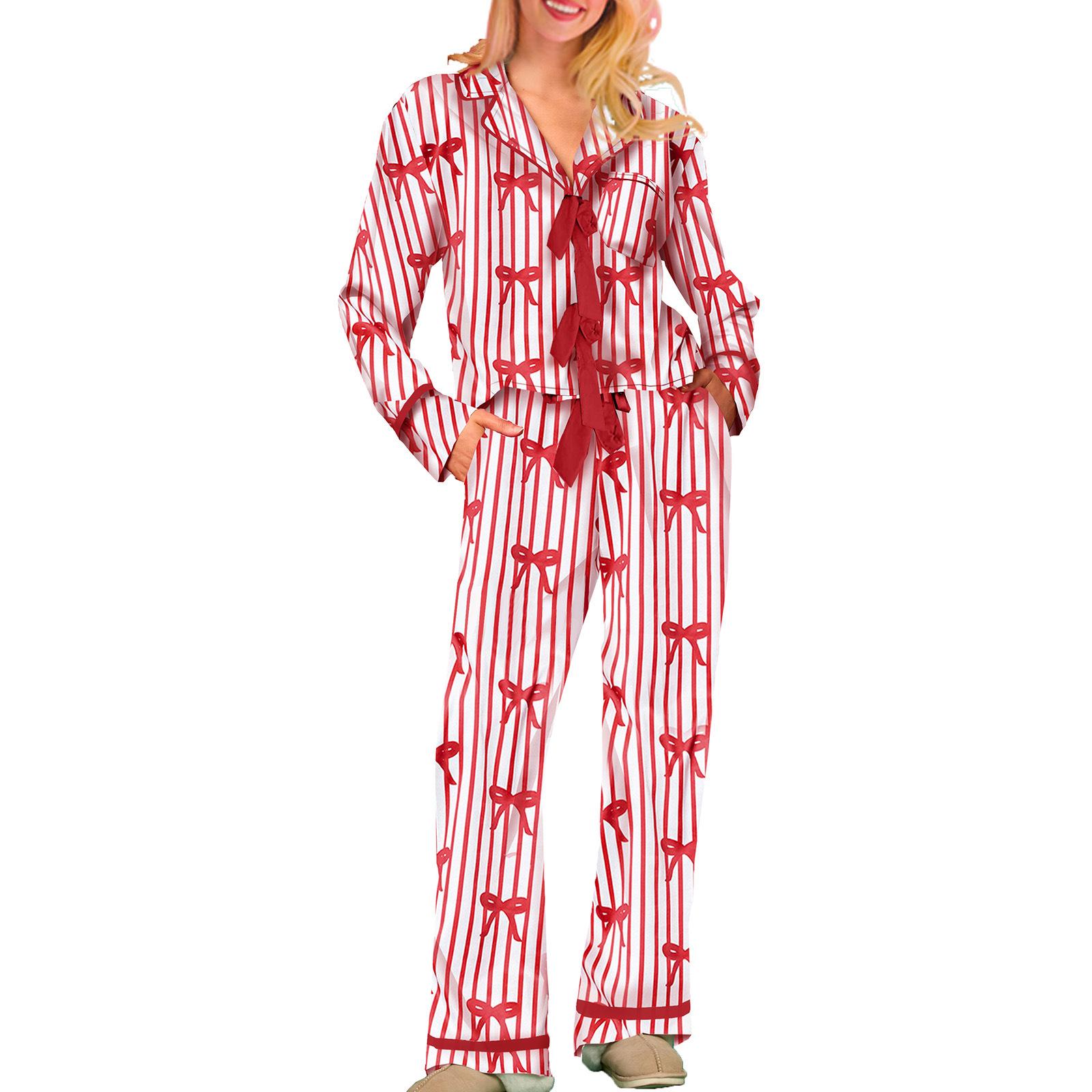 

Women s Long-Sleeve Home Wear Digital-Printed Pajamas Set XL