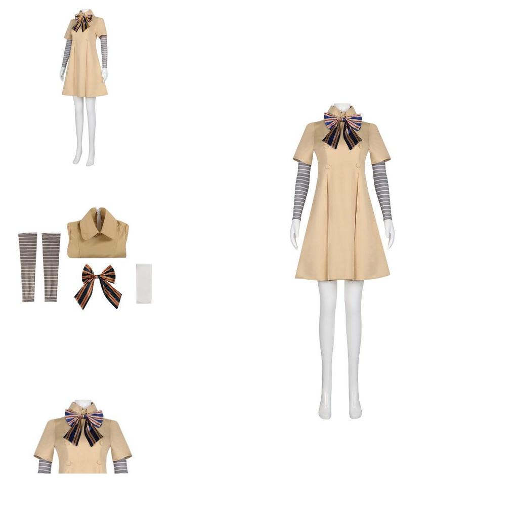 Costume da Cosplay per Bambini Ispirato al Film M3gan Vestito di Carnevale Vestiti per Feste