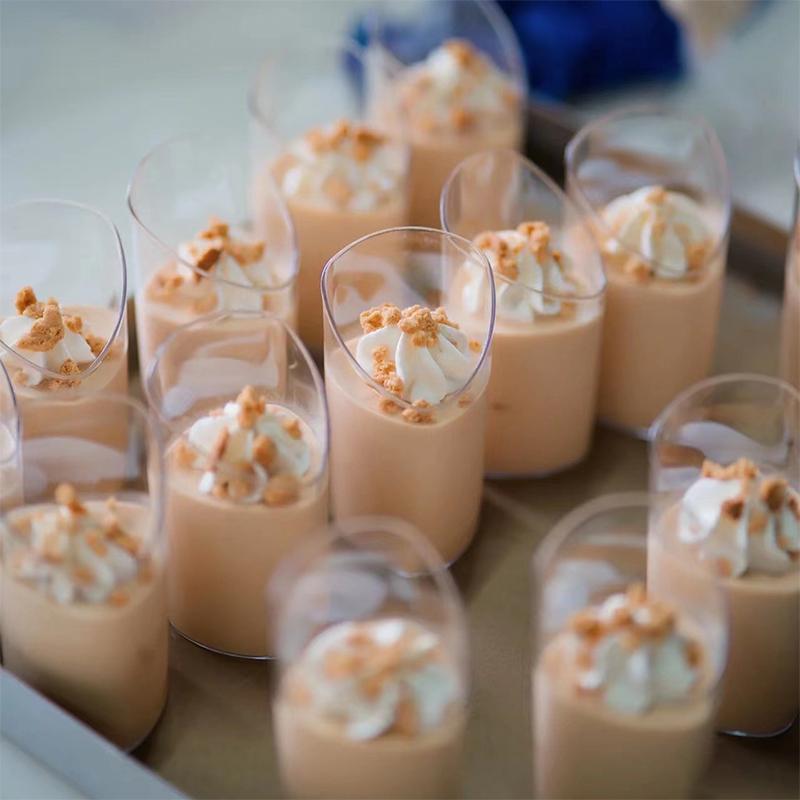 10Pcs Dessert Cups Mini Clear Plastic Reusable Tasting Party Desserts Appetizers Mousse Jelly Yogurt Baking Serving Salads Bowl