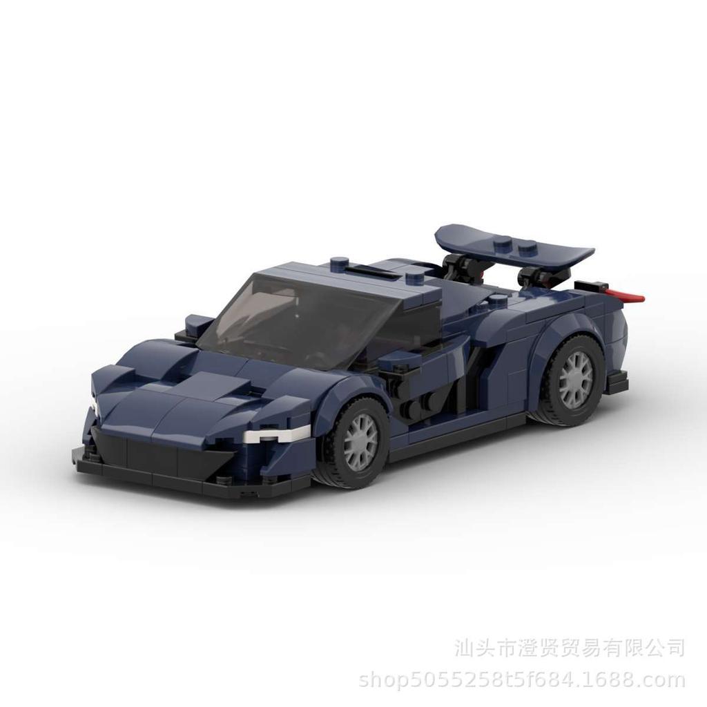 MOC-59932 P18 Grid Car Compatible With Building Blocks Toy Boy Sports Car