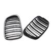 Front Center Matte black Wide Kidney Hood Grille Grill For BMW E39 525 528 530 535 M5 1997 2003