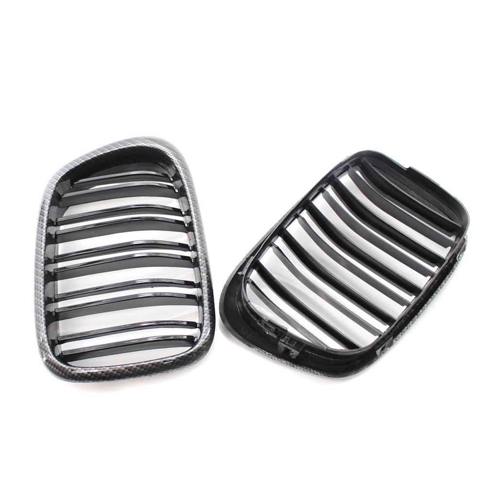 Front Center Matte black Wide Kidney Hood Grille Grill For BMW E39 525 528 530 535 M5 1997 2003