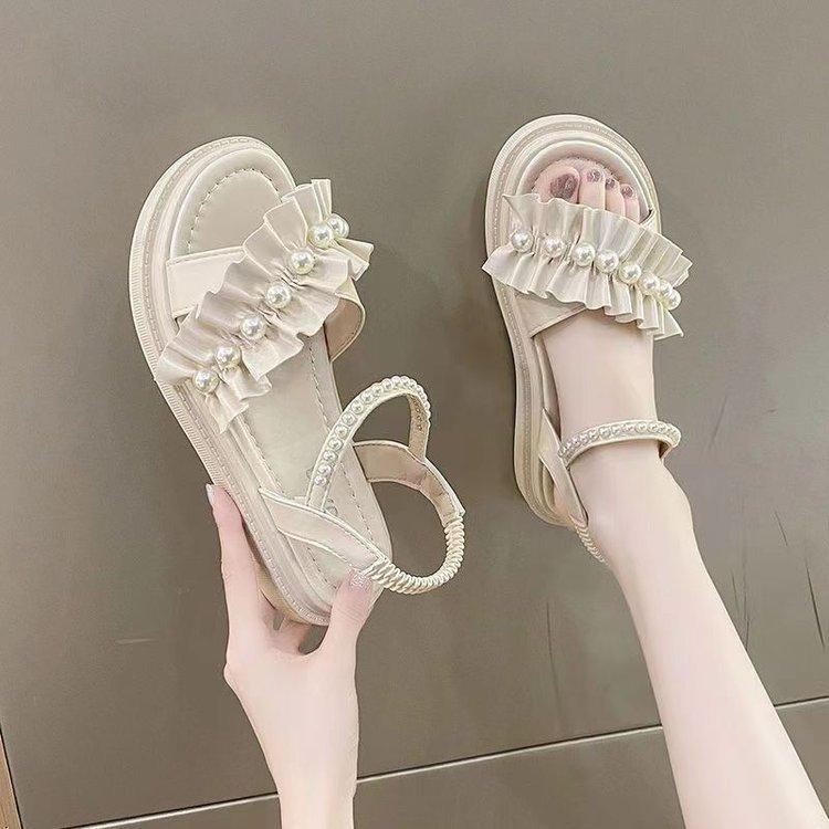 

Sandals women s summer 2025 new soft-soled beach shoes girl fairy style sandals women s summer thick-soled versatile tide 40