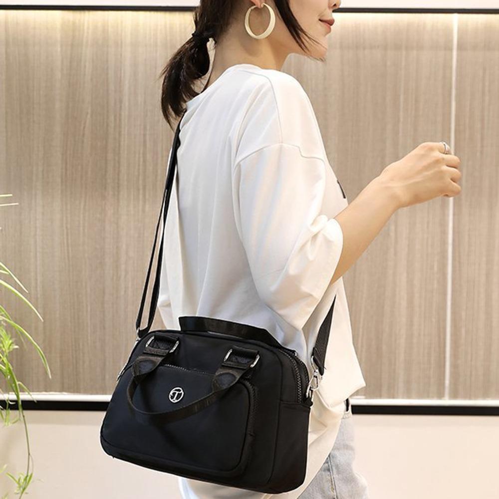 Waterproof Nylon Crossbody Bag Large Capacity Women Handbag Fashion Square Shoulder Bag  Female