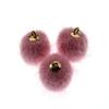10pcs Imitation Water Mink Pompom Earring Pendant DIY Craft Supplies Cute Plush Fur Ball Beads DIY Handmade Jewelry Findings
