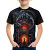 Children's Clothing Boys Tshirt Short Sleeve Child T-Shirt 3D Dinosaur Print Casual Kids Summer Clothes Girls Clothes Tops Tee