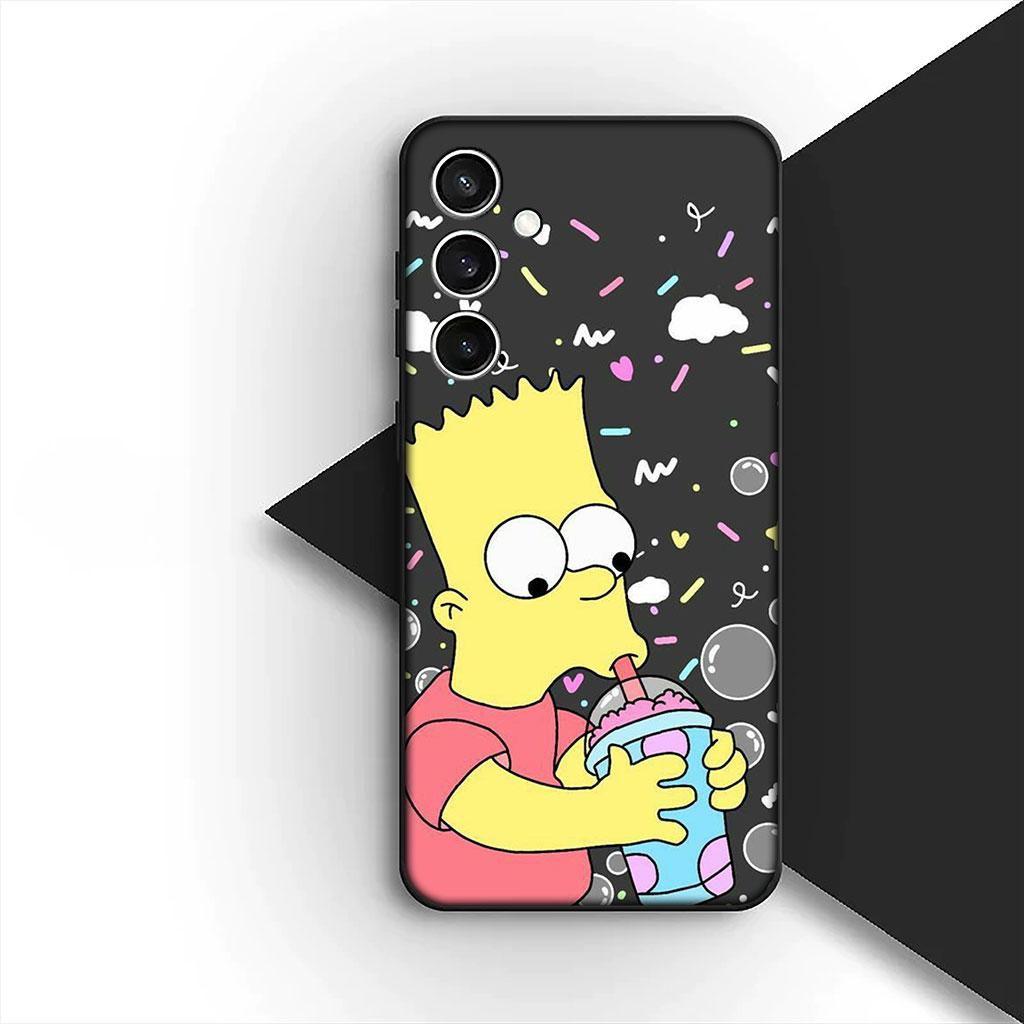 Barts Cartoon S-Simpsons Silicone Phone Cover for Xiaomi Poco C75 C65 C71 C85 X7 X6 M7 F7 F8 Ultra F6 Pro Soft Case