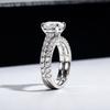 Bague Ringen Luxus D Farbe 3,0 Ct Moissanite Ring frauen Sterling Silber 925 Schmuck Vier Klauen Design Braut Sets Für Hochzeit