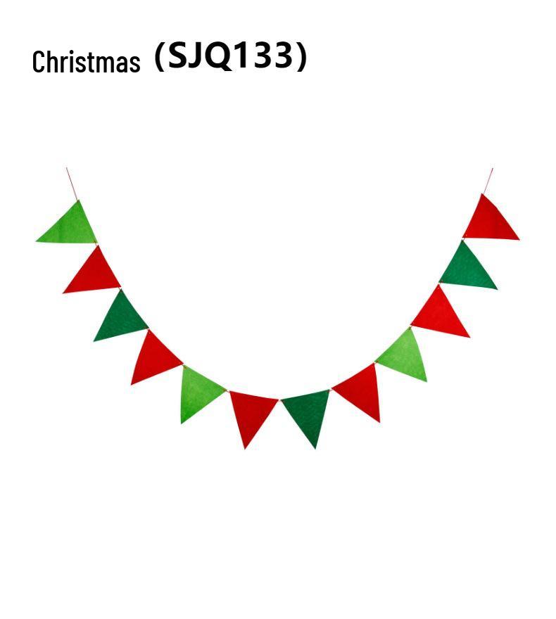 Bunte Feiertagsfilz DIY Wimpelgirlande - Thanksgiving, Halloween, Weihnachten, Geburtstagsdekorationen