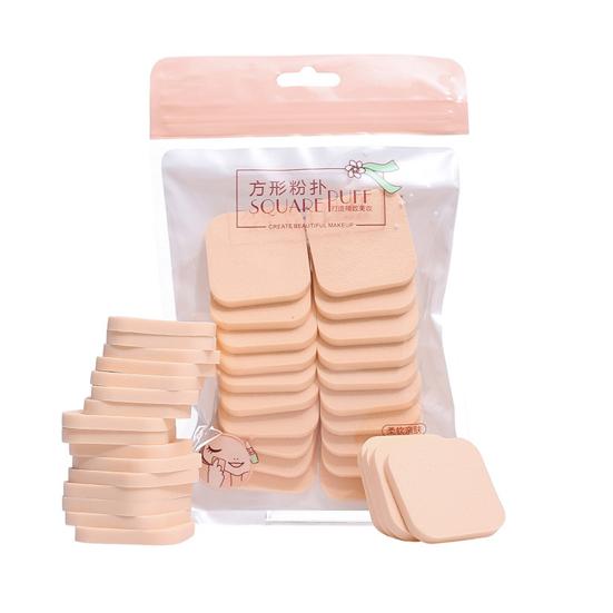 20Pcs/Set Makeup Puff Non-Irritating High Elasticity Cozy Good Ductility Soft Saving Powder Comfortable Cosmetic Puff Dry Use Blender Beauty